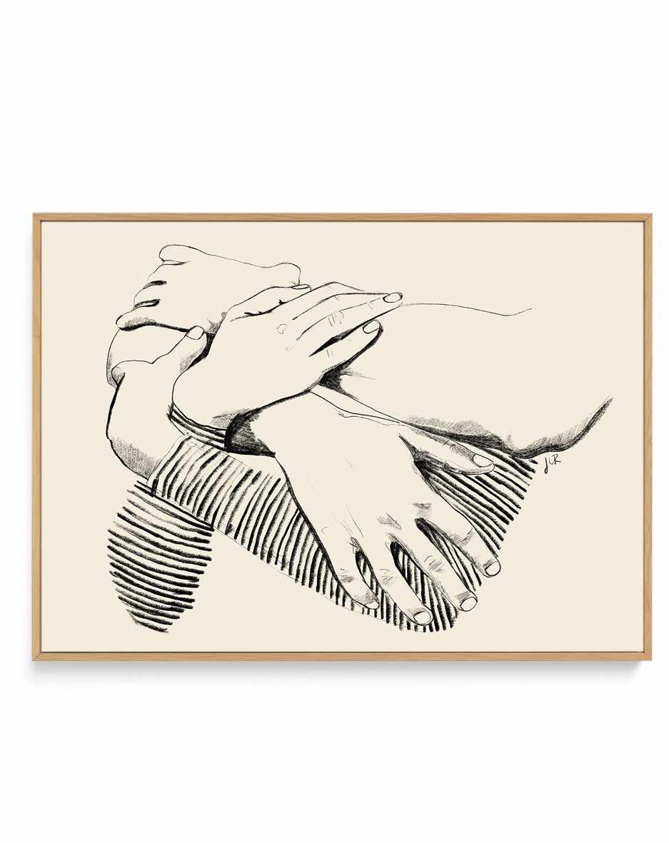 Love No 2 by Jenny Liz Rome | Framed Canvas Art Print from Olive et Oriel where you can shop wallpaper and artworks online