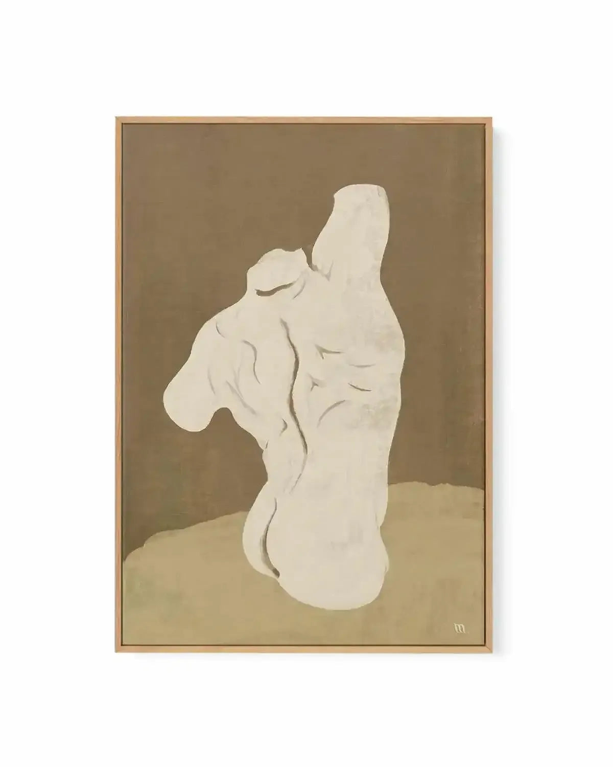 Male Torso by Marco Marella | Framed Canvas Art Print from Olive et Oriel where you can shop wallpaper and artworks online