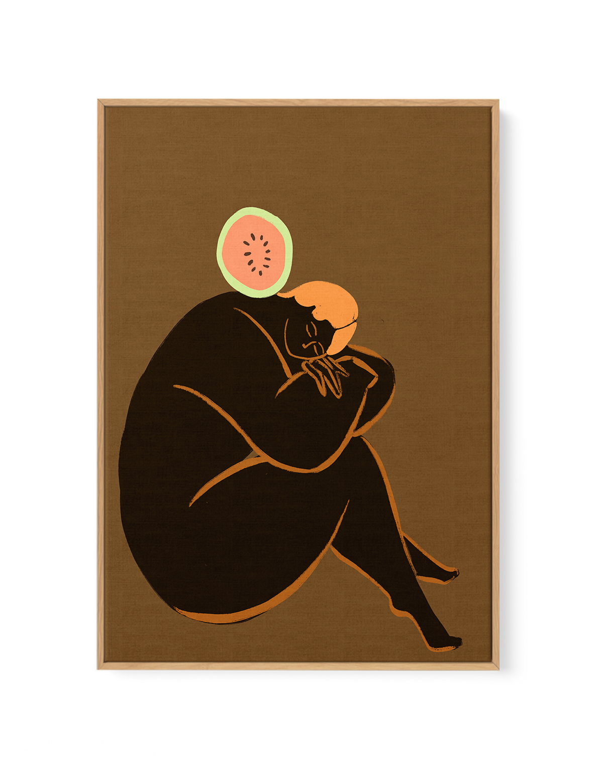 Melon by Arty Guava | Framed Canvas Art Print from Olive et Oriel where you can shop wallpaper and artworks online