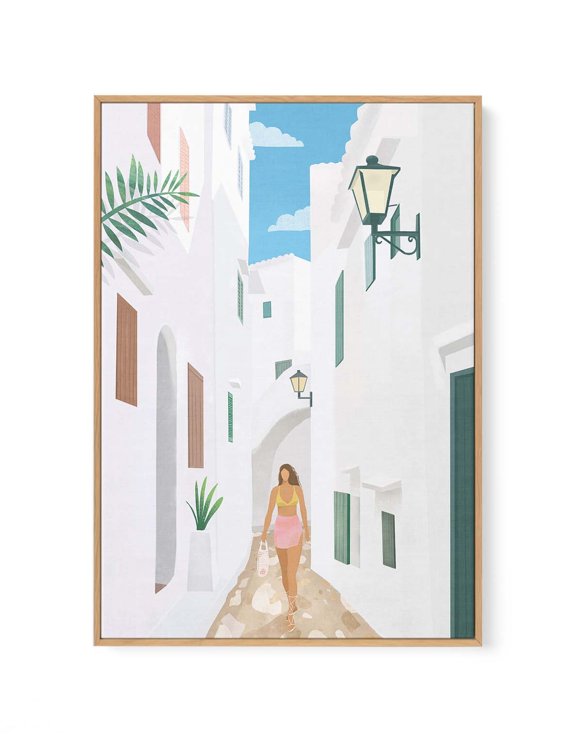 Menorca By Petra Lizde | Framed Canvas Art Print from Olive et Oriel where you can shop wallpaper and artworks online