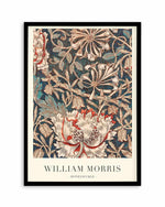Midnight Honeysuckle by William Morris Art Print