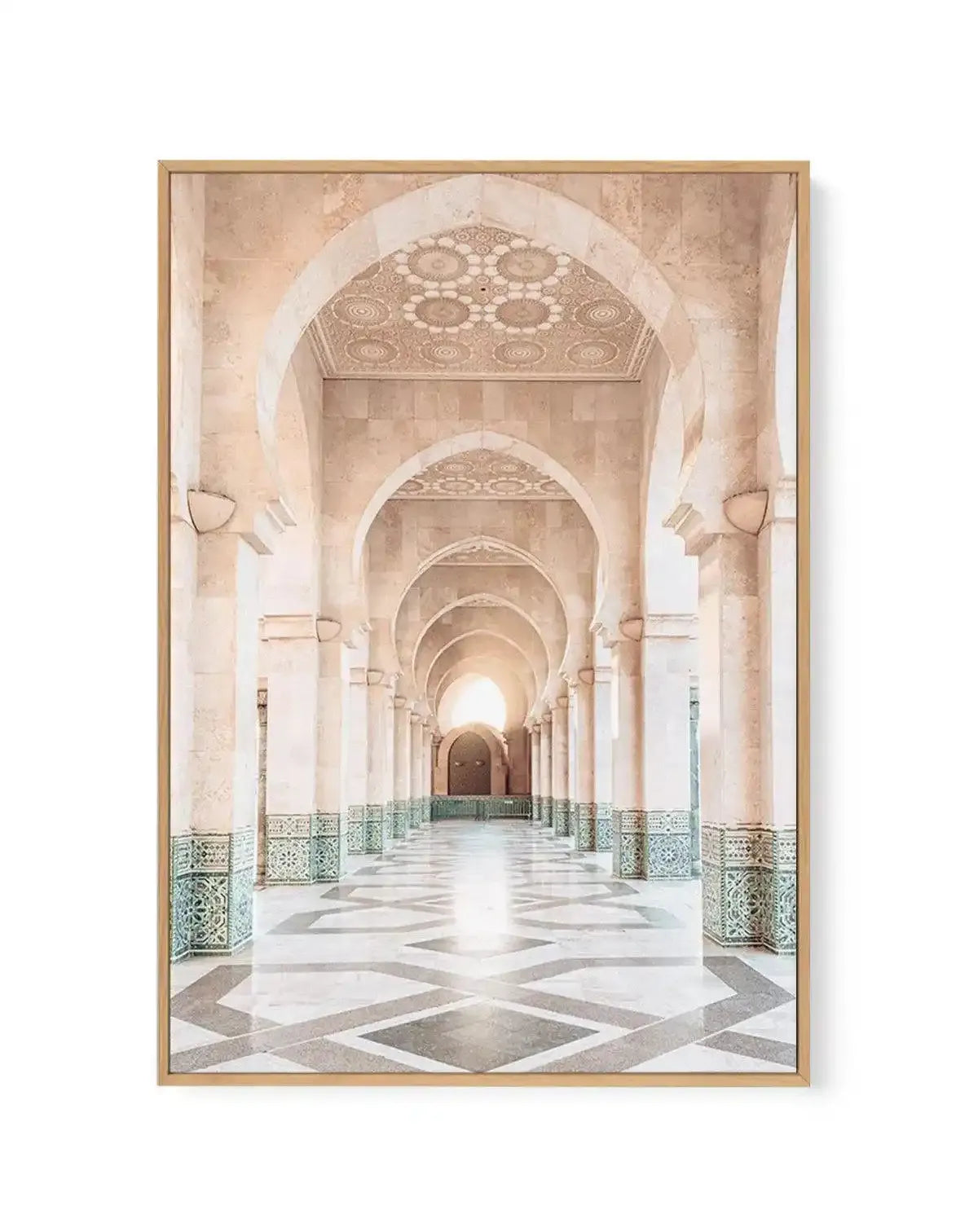 Moroccan Arches | Hassan | Framed Canvas Art Print art print