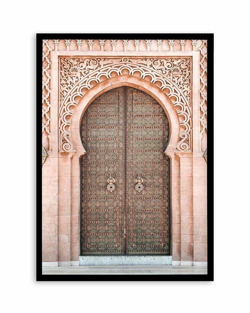 Moroccan Door | Blush Art Print