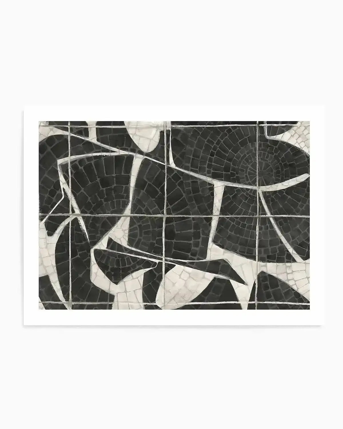 Mosaic Tiles Art Print from Olive et Oriel where you can shop wallpaper and artworks online