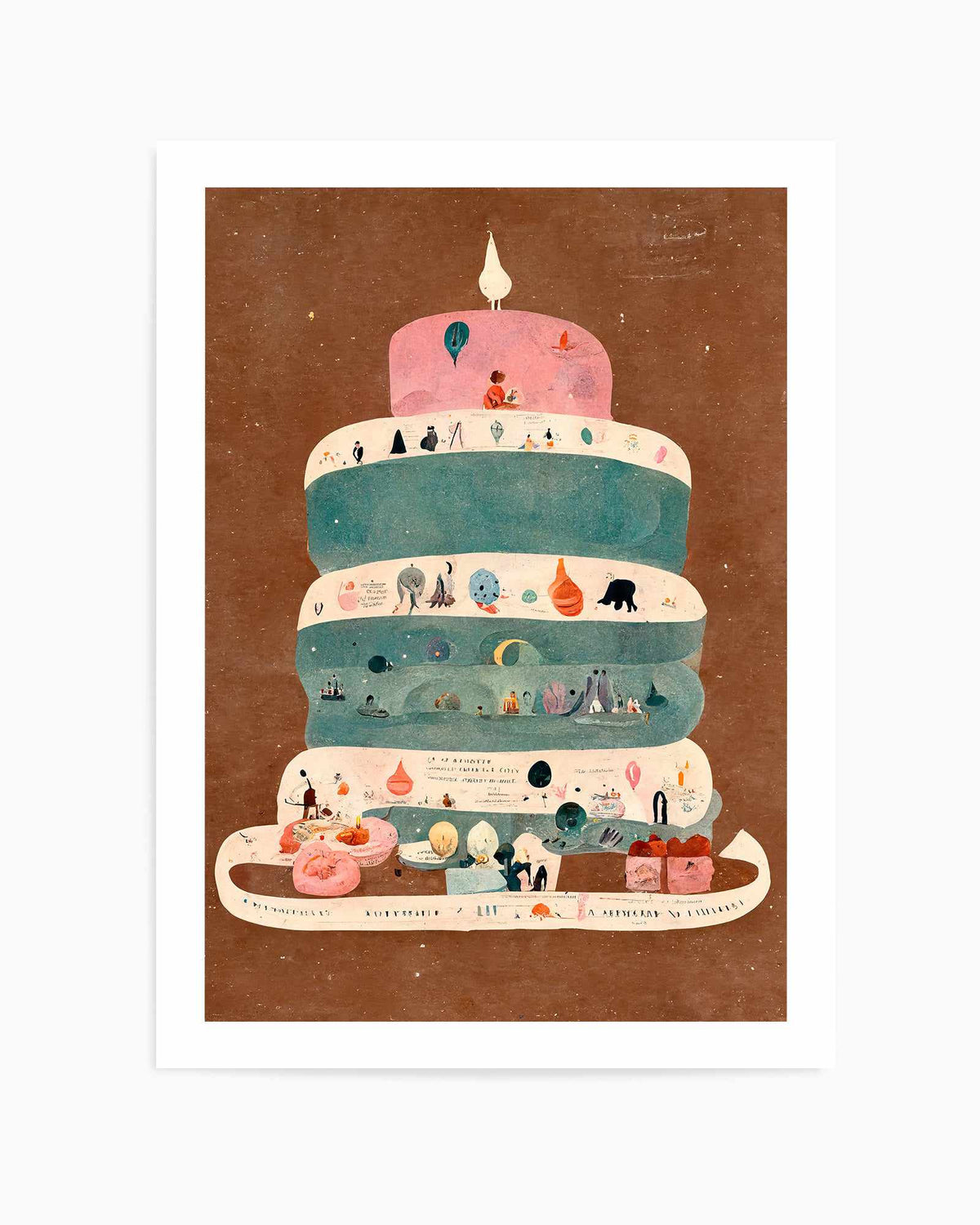 My first bithday By Treechild | Art Print from Olive et Oriel where you can shop wallpaper and artworks online