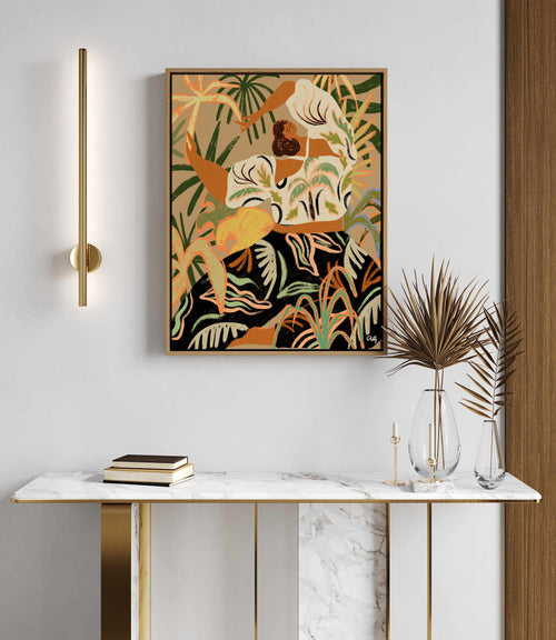 Nature Embrace by Arty Guava | Framed Canvas Art Print
