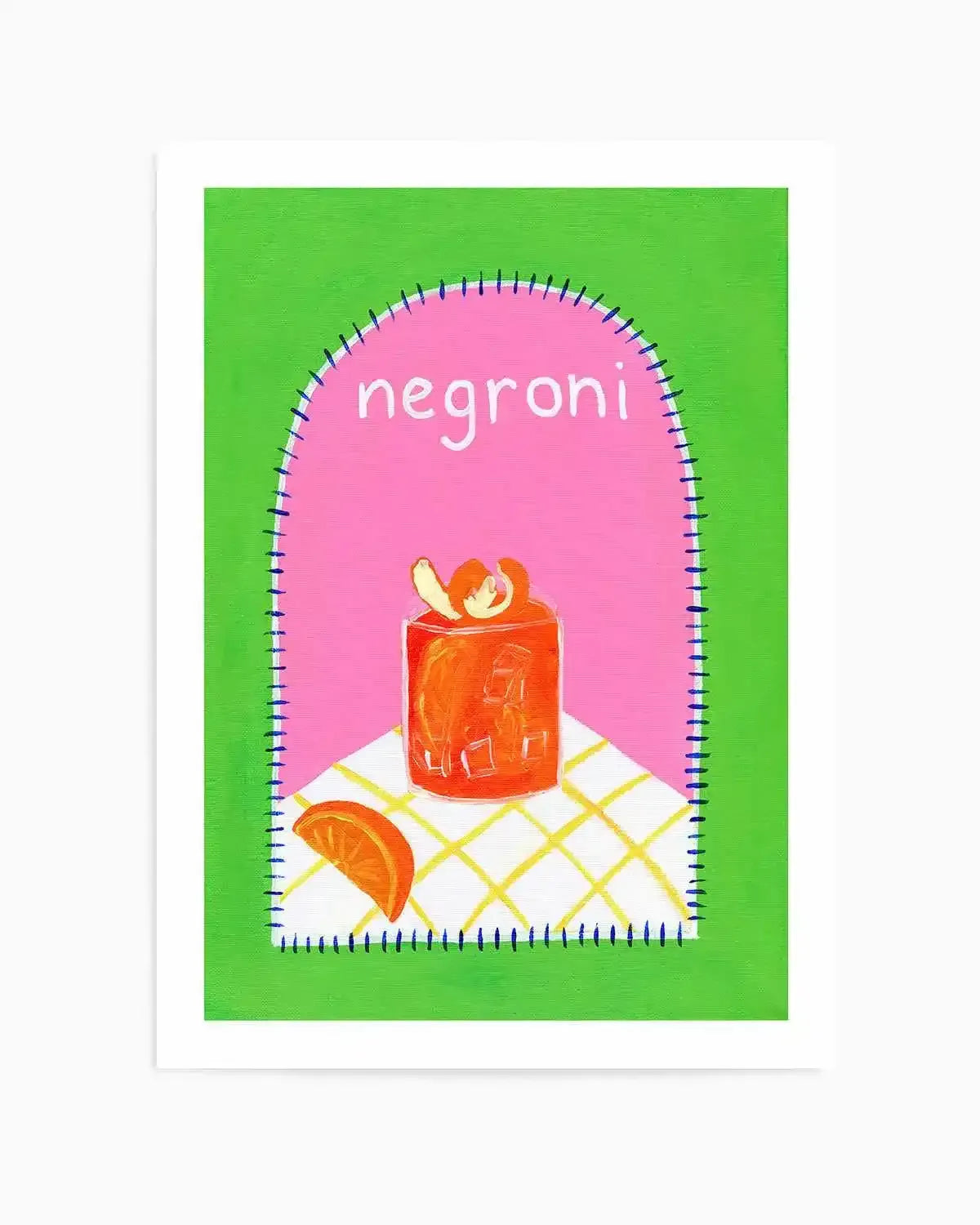 Negroni by Britney Turner Art Print from Olive et Oriel where you can shop wallpaper and artworks online