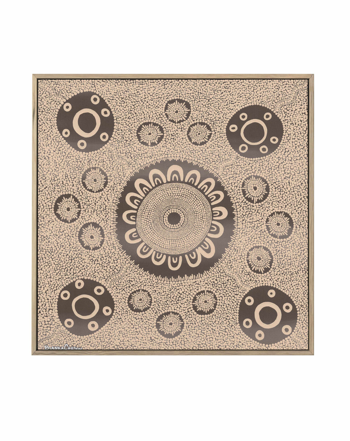 Ngandi Gabarl by Bianka Carson | Framed Canvas Art Print from Olive et Oriel where you can shop wallpaper and artworks online