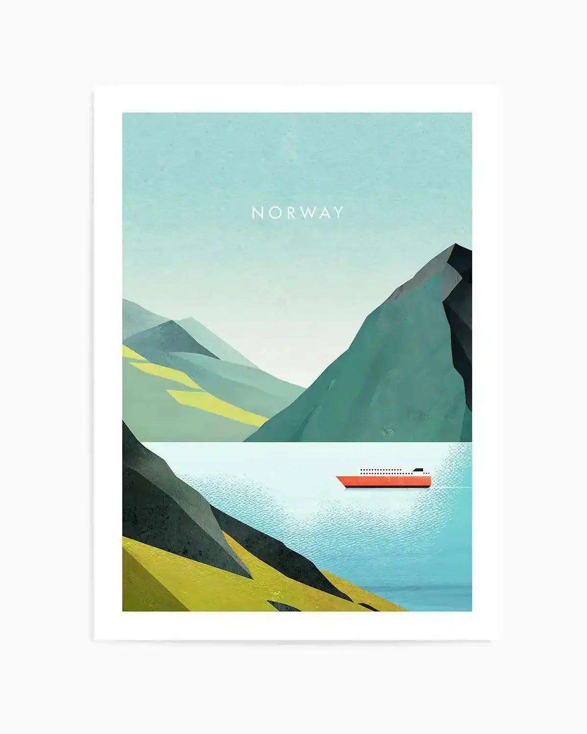 Norway, Fjord by Henry Rivers Art Print from Olive et Oriel where you can shop wallpaper and artworks online