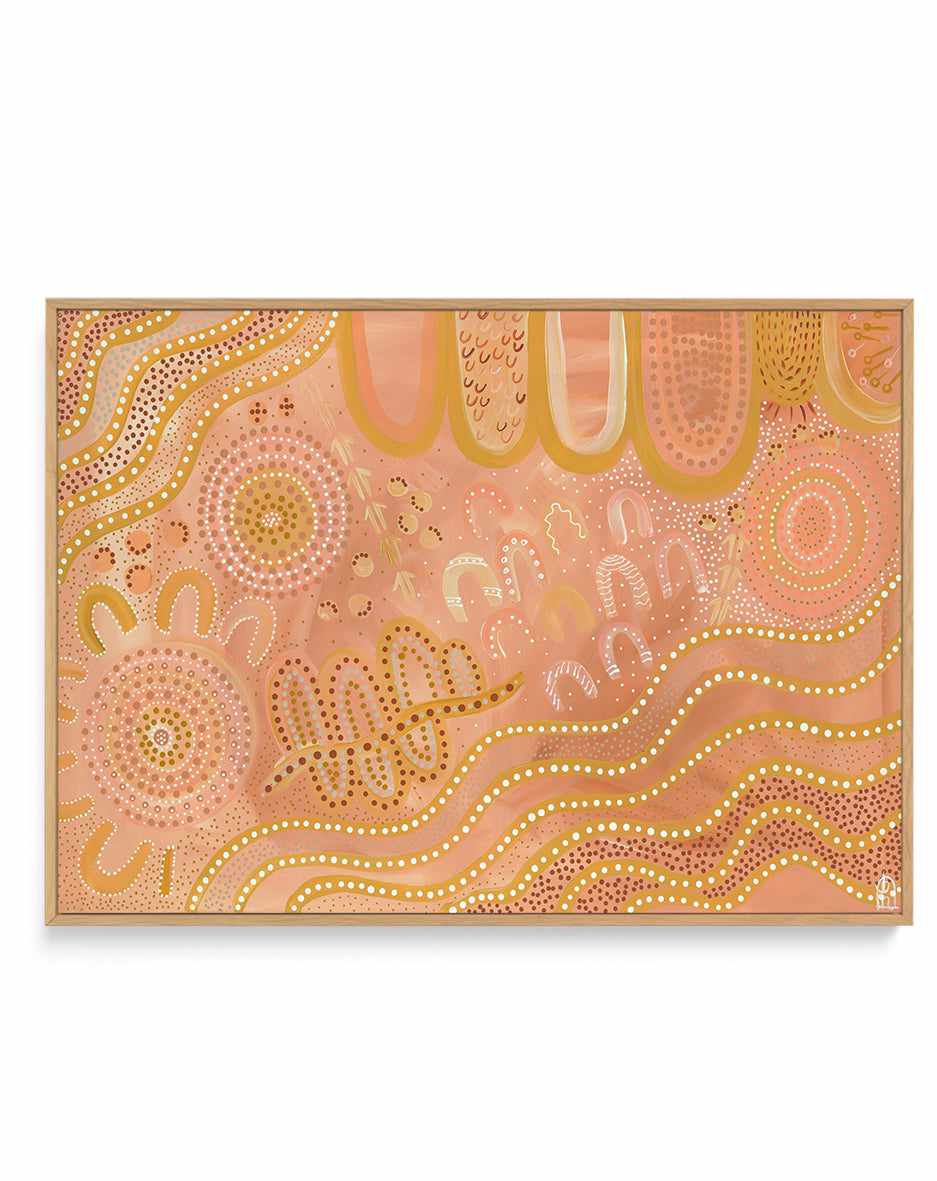 Warm Seasons by Bigi Nagala | Framed Canvas Art Print from Olive et Oriel where you can shop wallpaper and artworks online