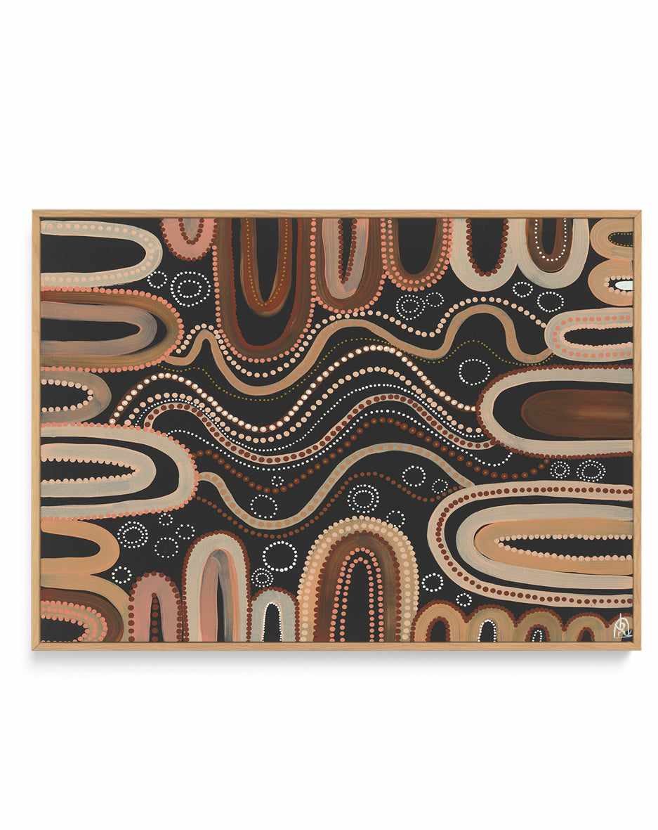 Grounded I by Bigi Nagala | Framed Canvas Art Print from Olive et Oriel where you can shop wallpaper and artworks online