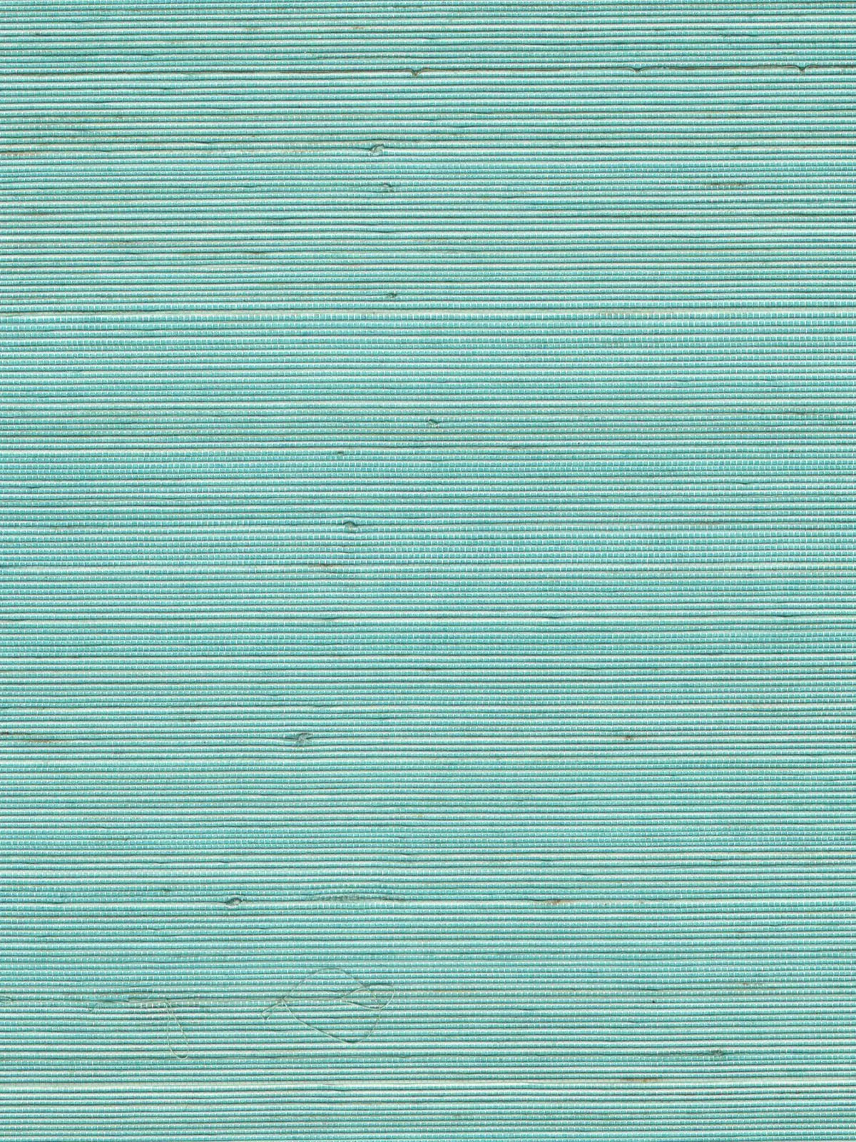 Aqua Green Woven Abaca Wallpaper — 3:4 close-up of woven texture