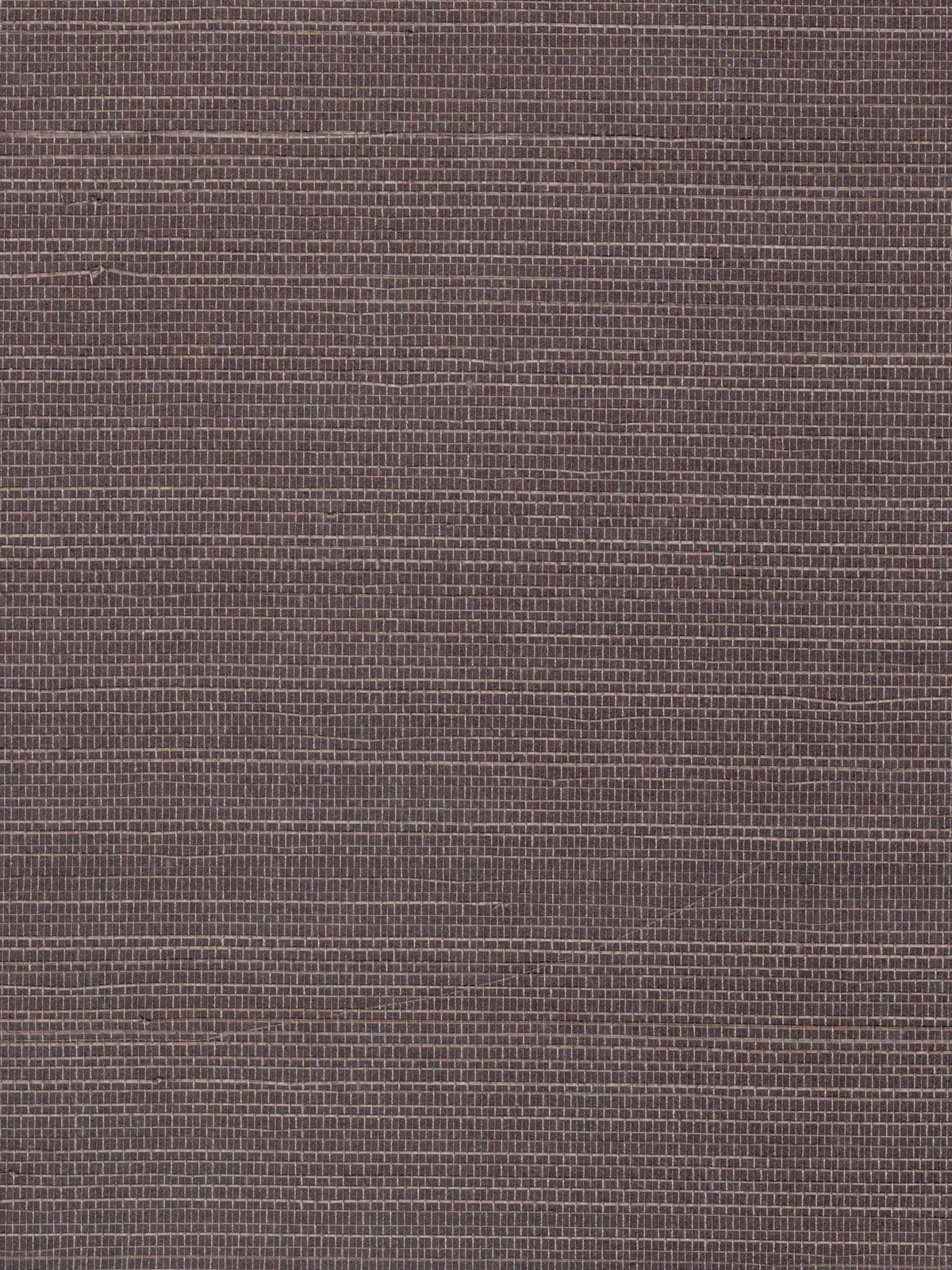 Dusty Plum Basketweave Abaca Wallpaper — 3:4 close-up of woven texture