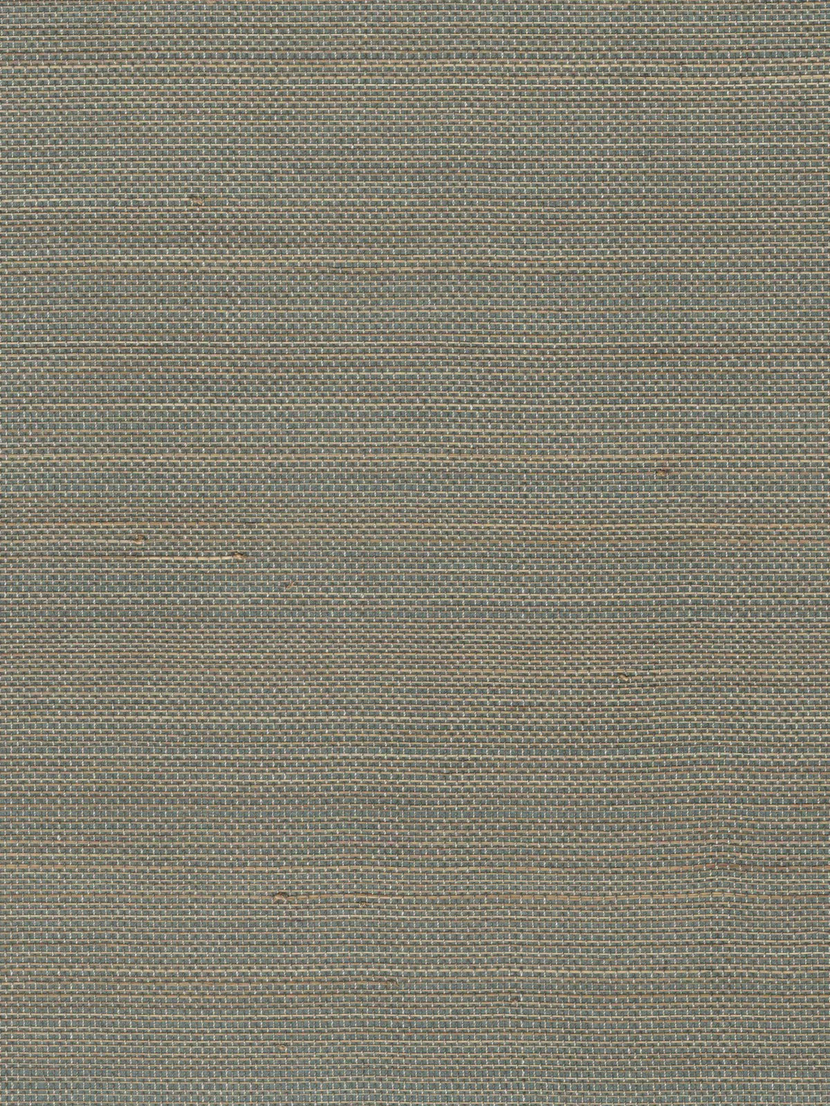 Olive Grey Basketweave Abaca Wallpaper — 3:4 close-up of woven texture