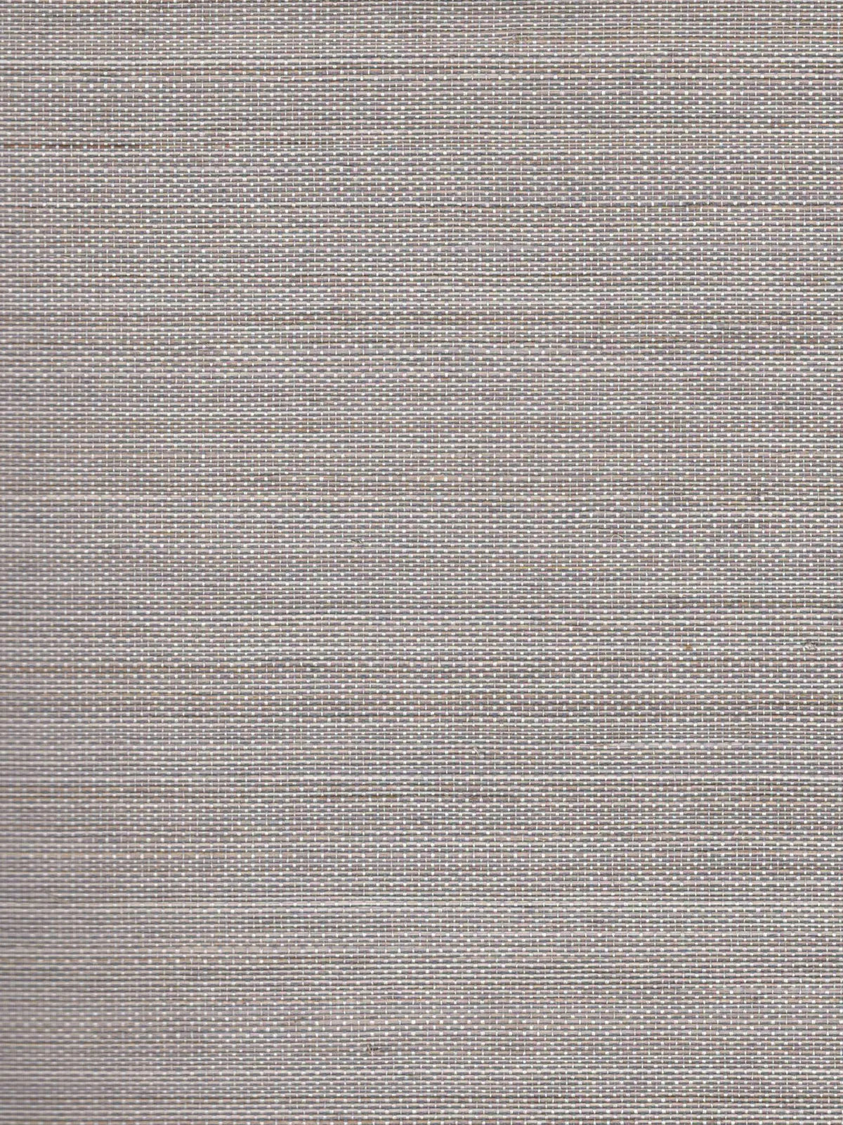 Warm Taupe Grey Basketweave Abaca Wallpaper — 3:4 close-up of woven texture