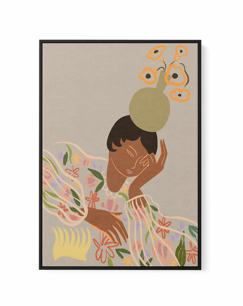 Overthinker by Arty Guava | Framed Canvas Art Print