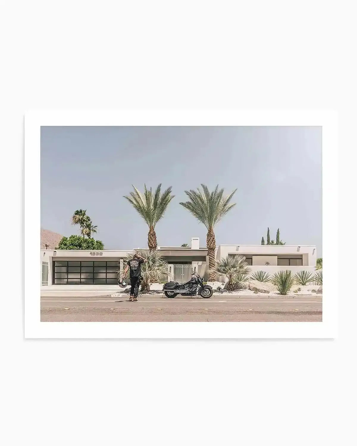 Palm Springs by Tim Harris Art Print green vintage art print