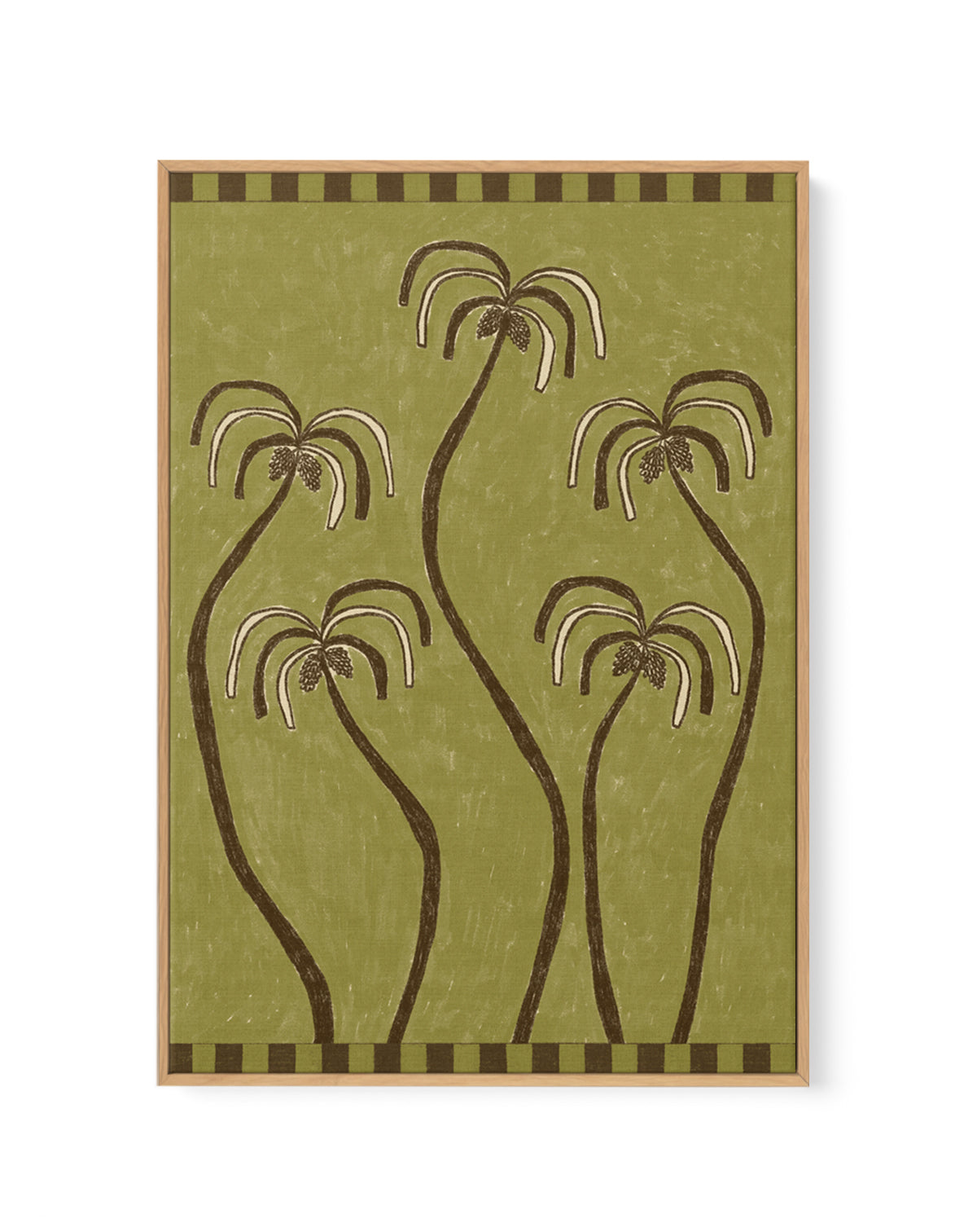 Palm Trees 2 by Shatha Al Dafai | Framed Canvas Wall Art