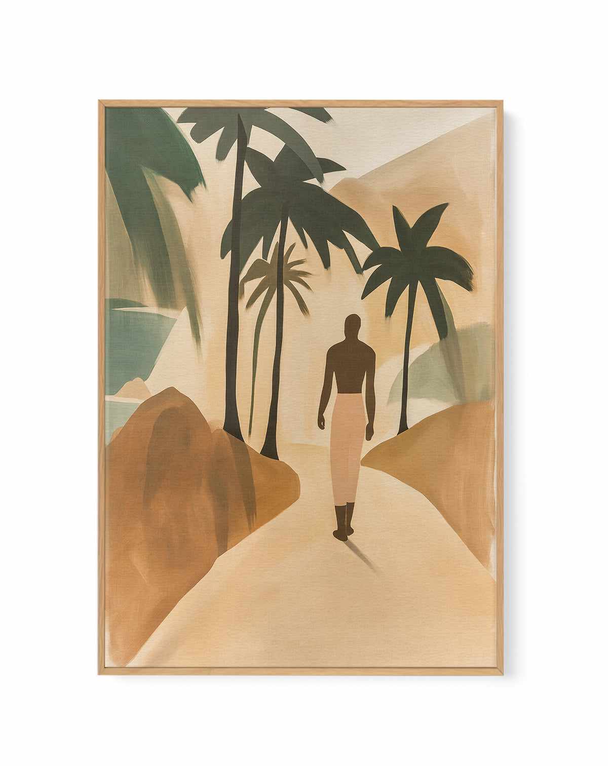 Palmora I | Framed Canvas Art Print from Olive et Oriel where you can shop wallpaper and artworks online