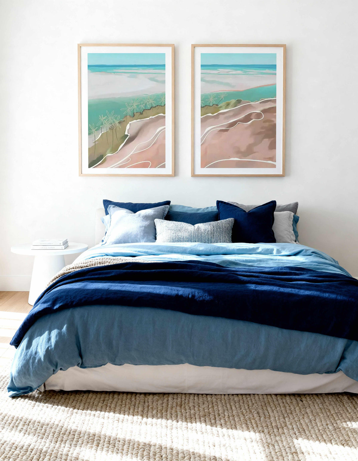 Paradise Beach I & II Art Print Set of 2 | Matching Wall Art from Olive et Oriel where you can shop wallpaper and artworks online