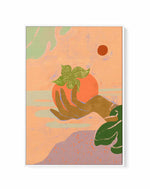 Persimmon by Arty Guava | Framed Canvas Art Print