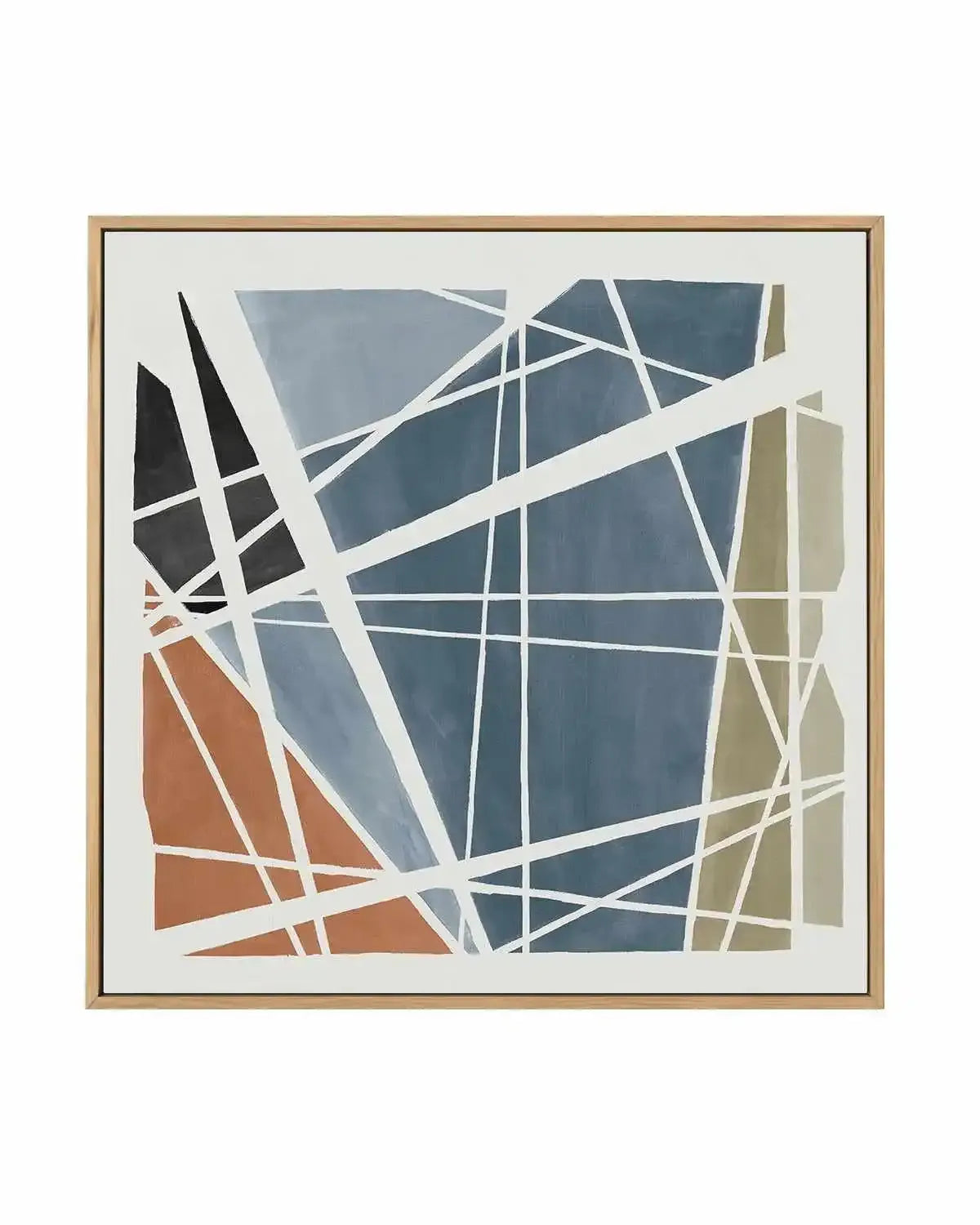 Pieces Together I | Framed Canvas Art Print from Olive et Oriel where you can shop wallpaper and artworks online