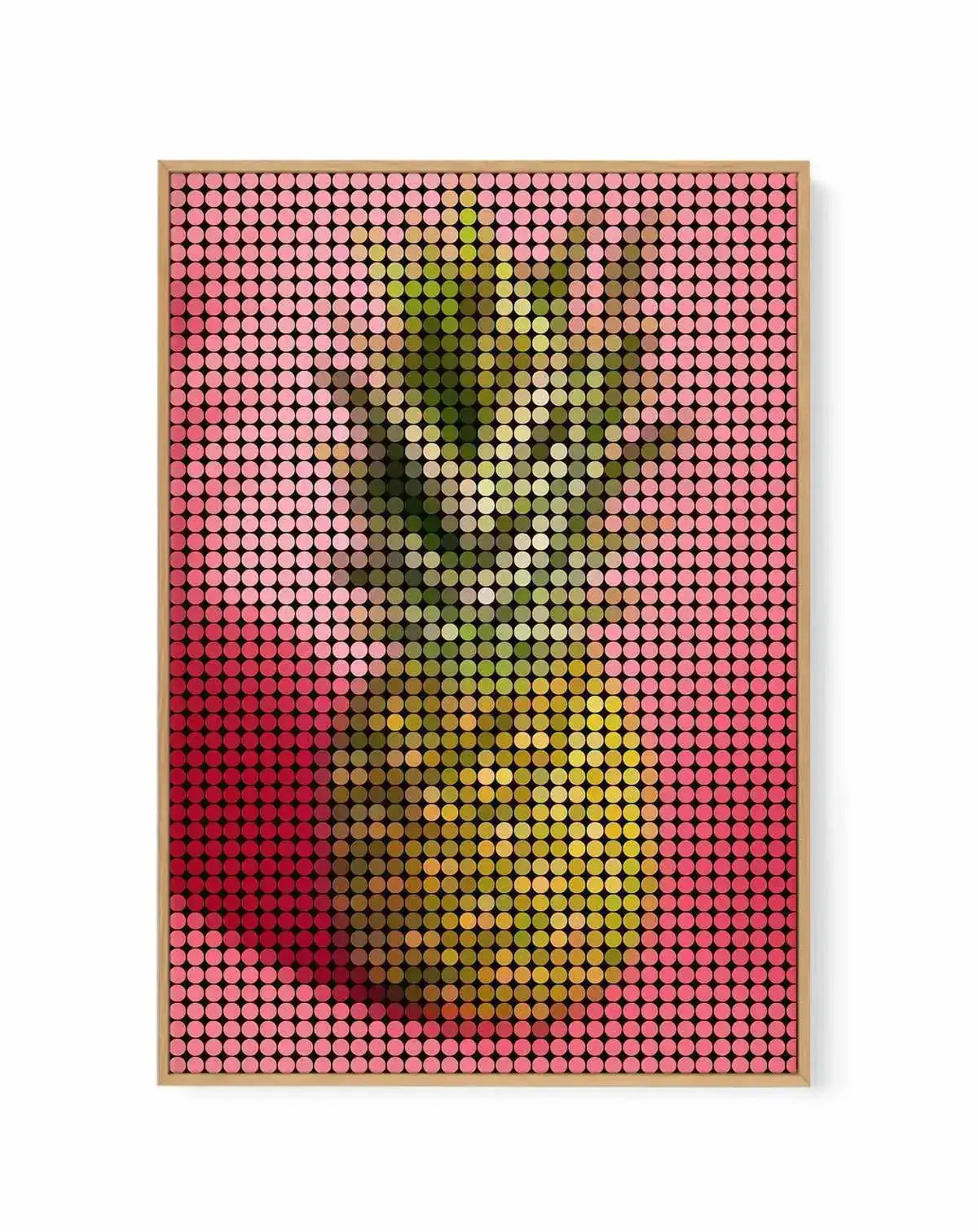 Pineapple Dots | Framed Canvas Art Print from Olive et Oriel where you can shop wallpaper and artworks online