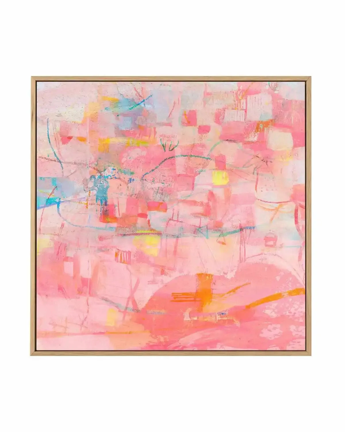 Pink Luxe by Antonia Tzenova | Framed Canvas Art Print from Olive et Oriel where you can shop wallpaper and artworks online