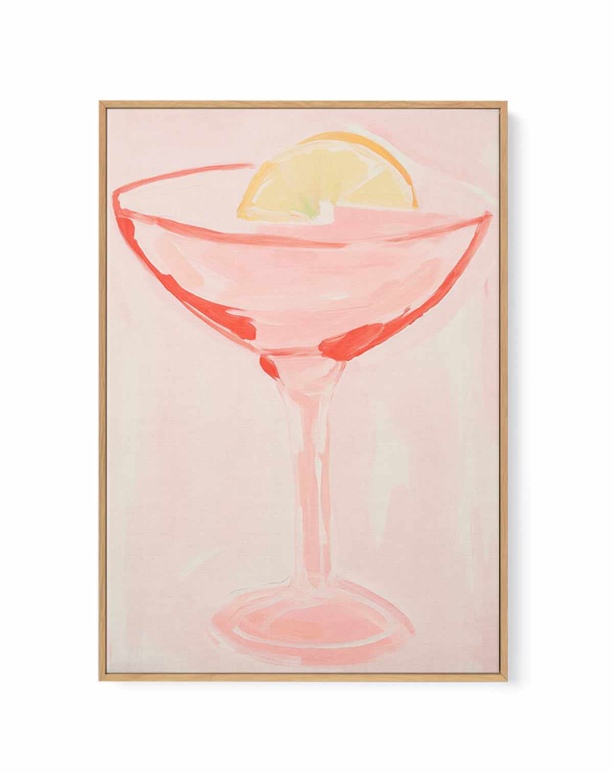 Pink Margarita | Framed Canvas Art Print from Olive et Oriel where you can shop wallpaper and artworks online