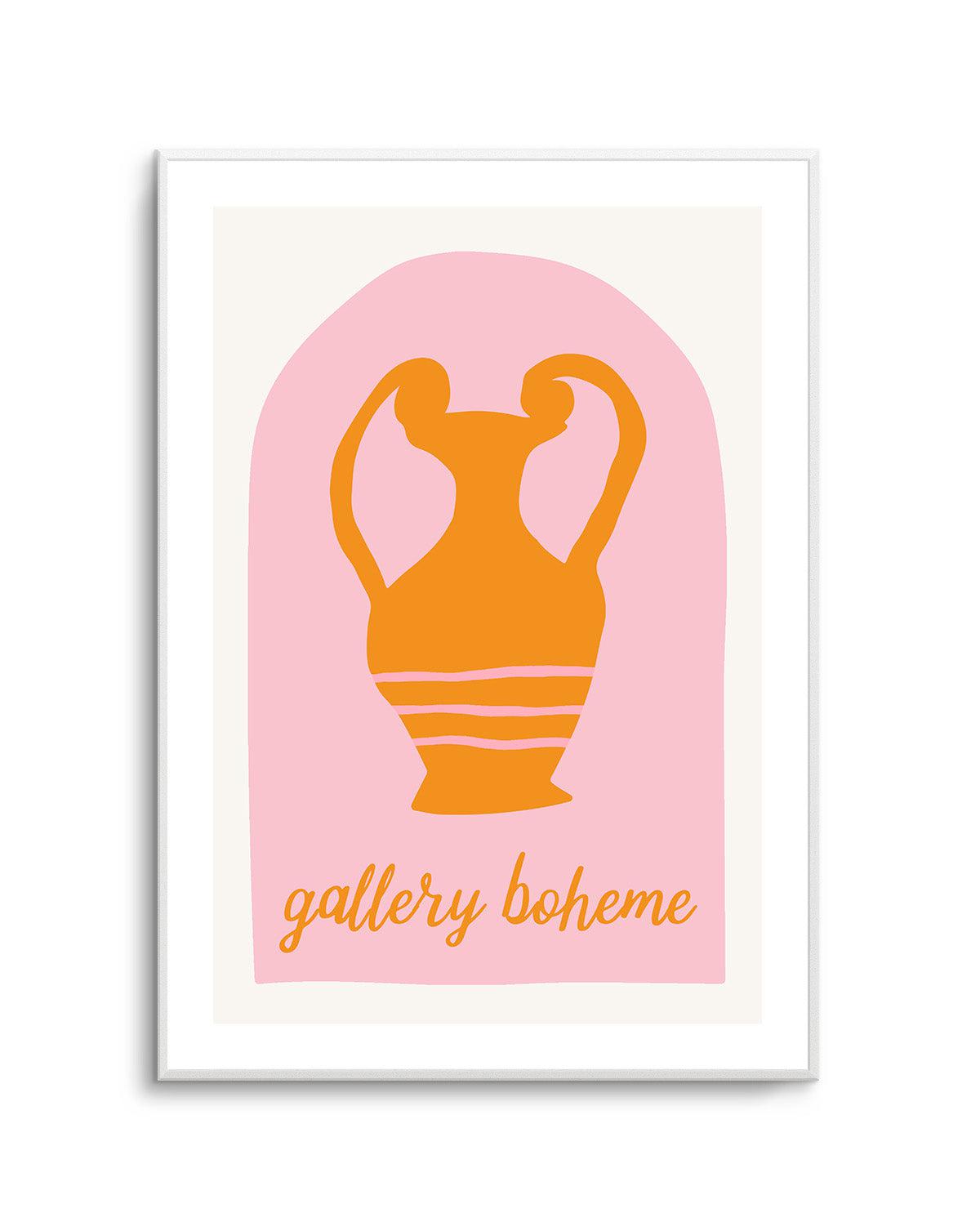 Pink and Orange Vase By Grace Digital Art Art Print Olive et Oriel