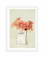 Pink Flowers Chanel by Mario Stefanelli Art Print