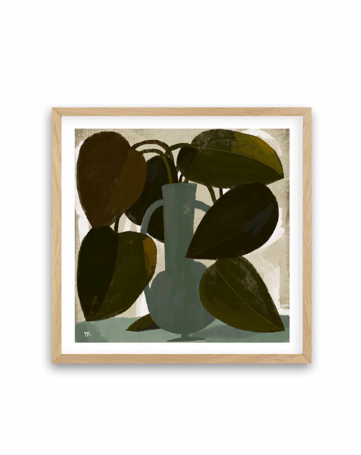 Plant With Green Vase by Marco Marella | Art Print from Olive et Oriel where you can shop wallpaper and artworks online