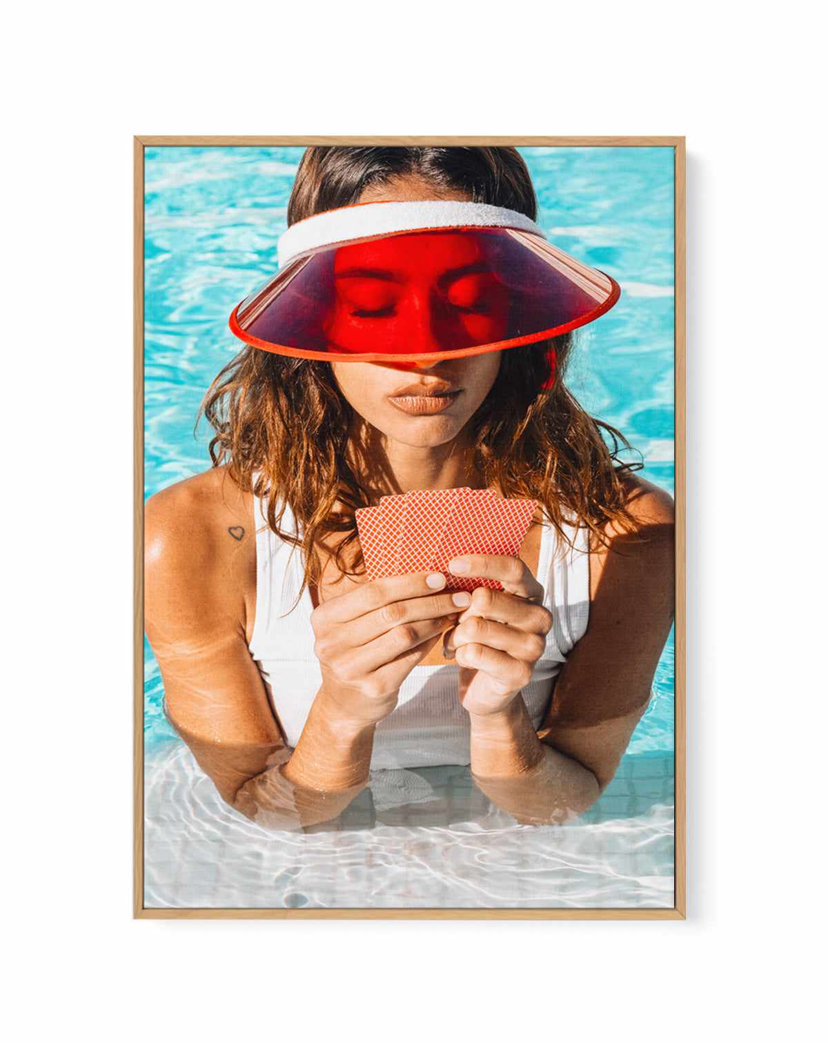 Poker Face - Brightside by Teigan Geercke Framed Canvas Art Print from Olive et Oriel where you can shop wallpaper and artworks online