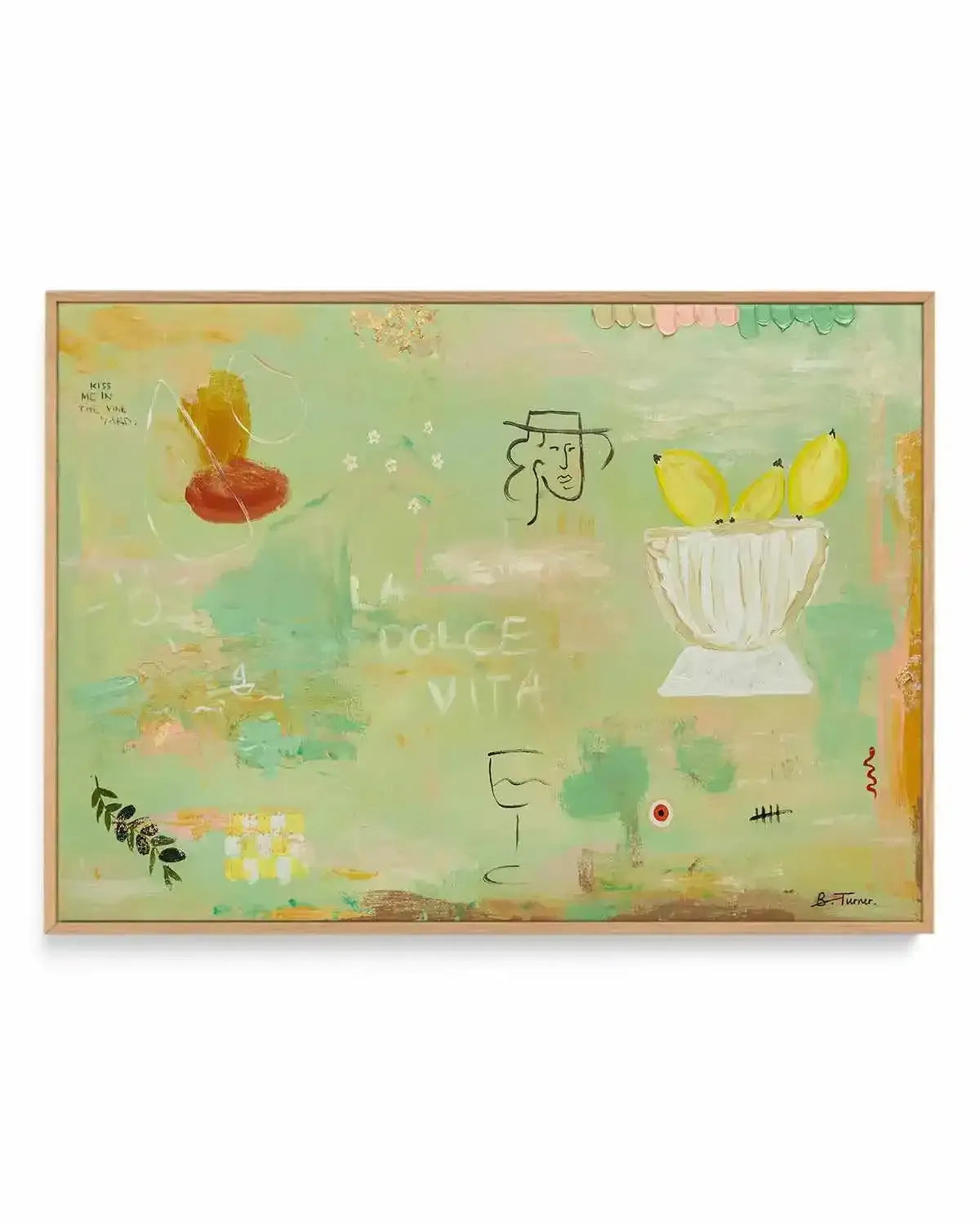 Polvere D'oro by Britney Turner | Framed Canvas Art Print from Olive et Oriel where you can shop wallpaper and artworks online