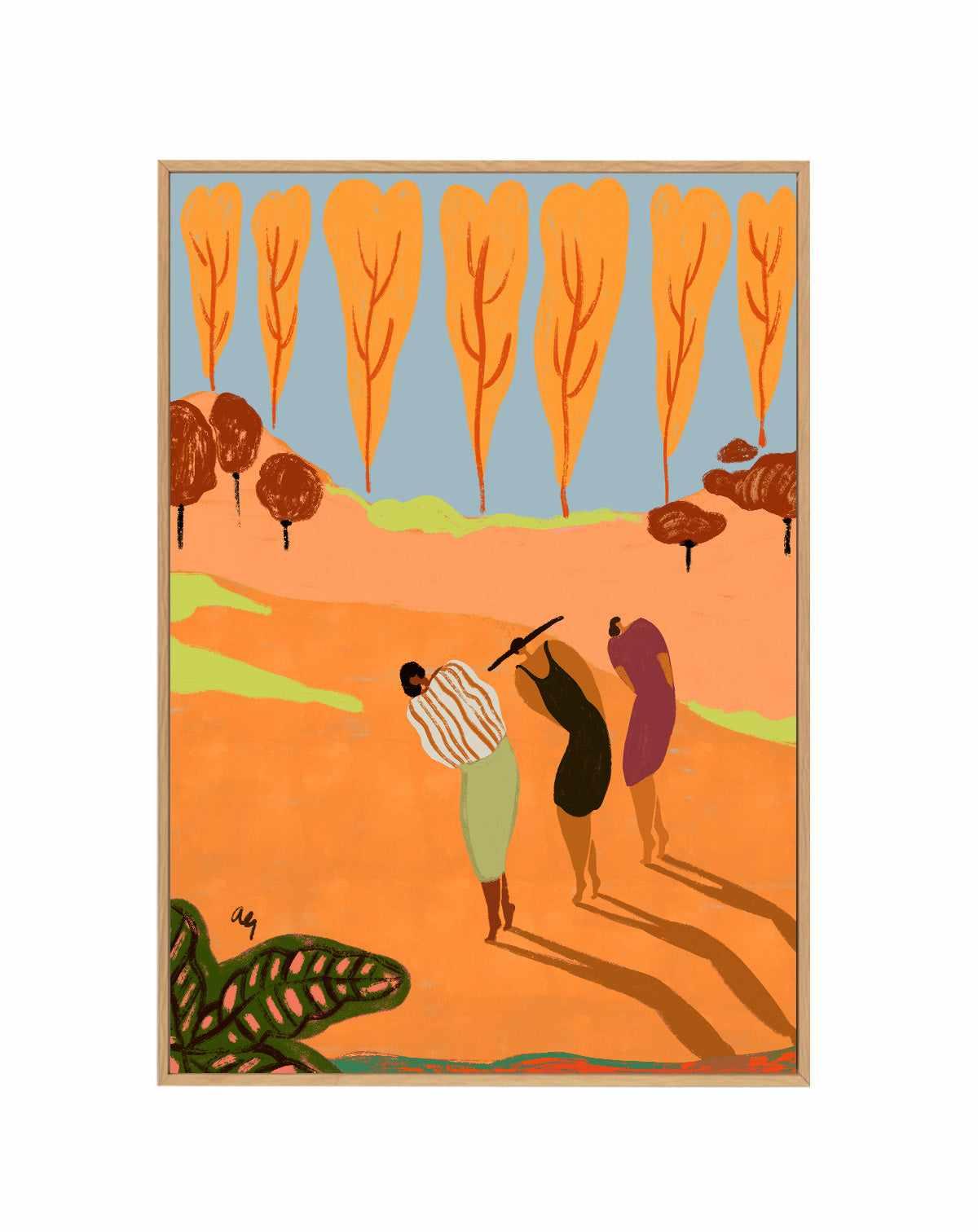 Power of 3 by Arty Guava | Framed Canvas Art Print from Olive et Oriel where you can shop wallpaper and artworks online