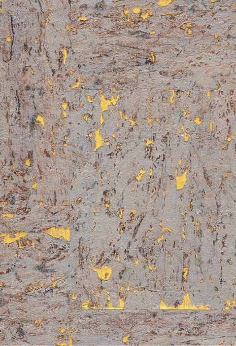 Stone & Gold Fleck cork wallpaper — natural cork wallcovering texture