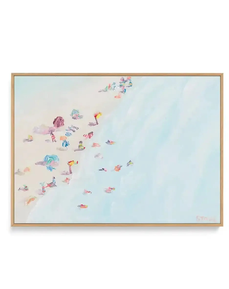 Rainbow Bay by Belinda Stone | Framed Canvas-CANVAS-You can shop wall art online with Olive et Oriel for everything from abstract art to fun kids wall art. Our beautiful modern art prints and canvas art are available from large canvas prints to wall art paintings and our proudly Australian artwork collection offers only the highest quality framed large wall art and canvas art Australia - You can buy fashion photography prints or Hampton print posters and paintings on canvas from Olive et Oriel a