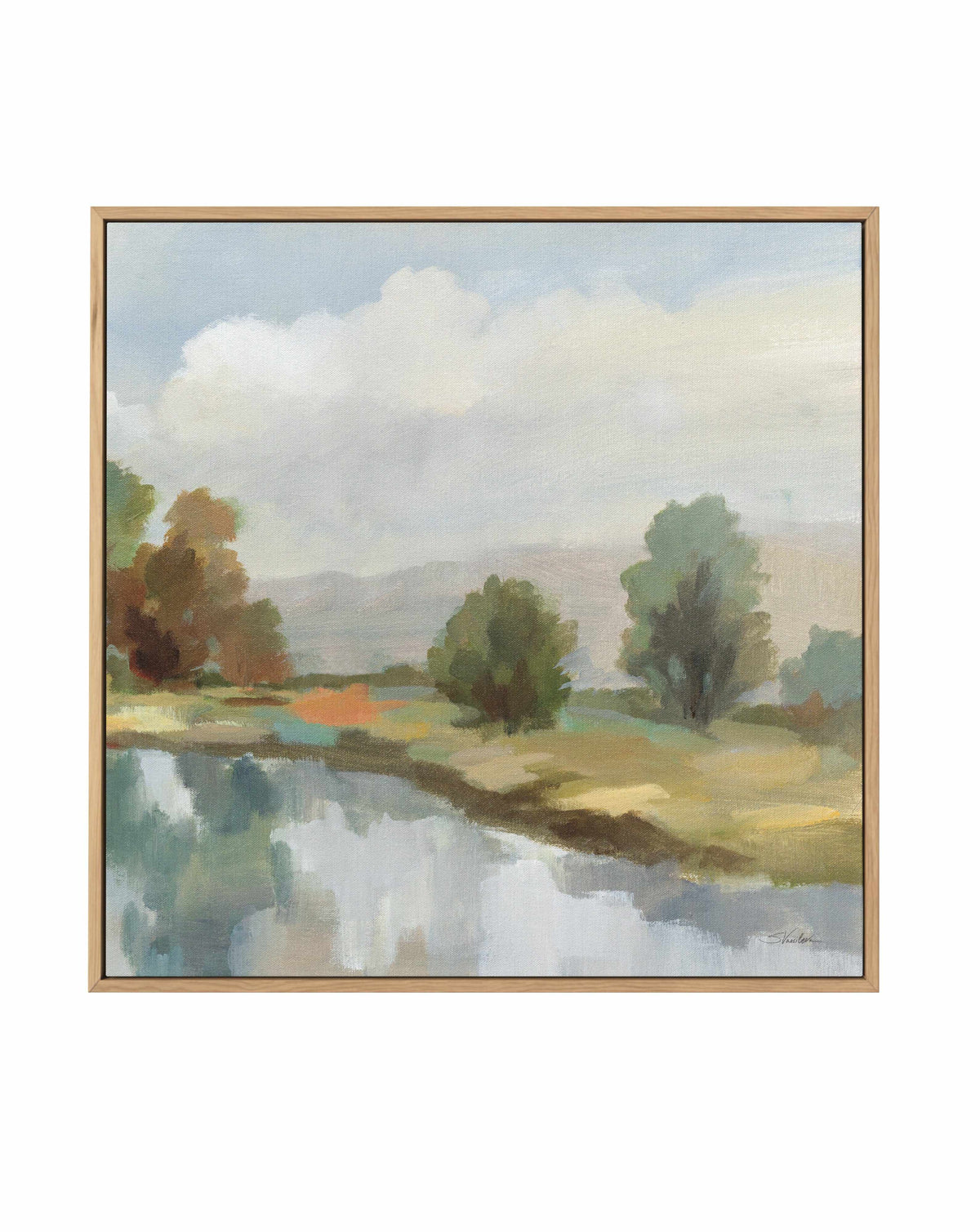 River and Clouds III | Framed Canvas Art Print from Olive et Oriel where you can shop wallpaper and artworks online