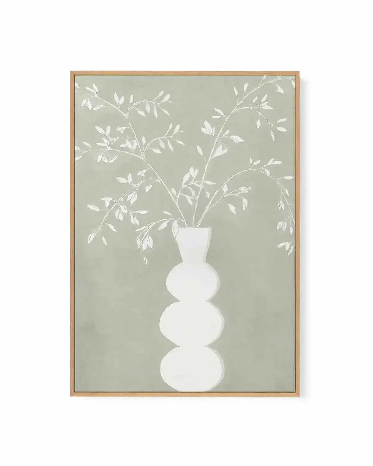 Sage Vase I Framed Canvas Art Print from Olive et Oriel where you can shop wallpaper and artworks online