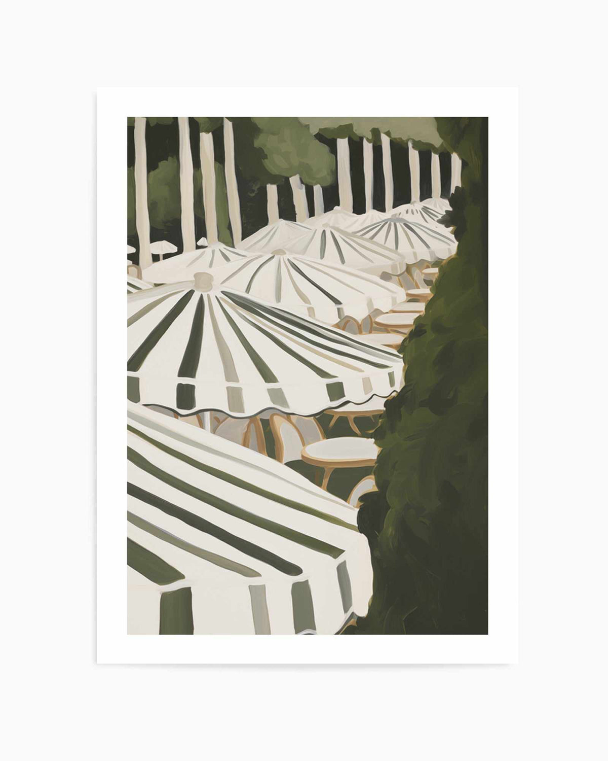 Saint Tropez Umbrellas II | Art Print from Olive et Oriel where you can shop wallpaper and artworks online