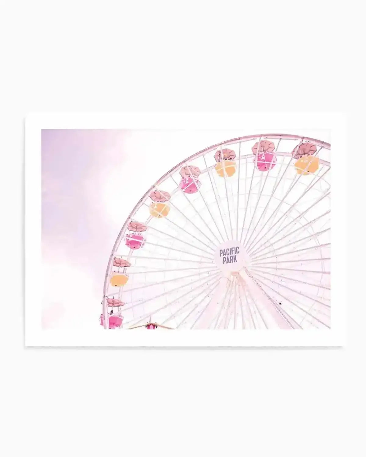 Santa Monica Fun LS Art Print art print, framed