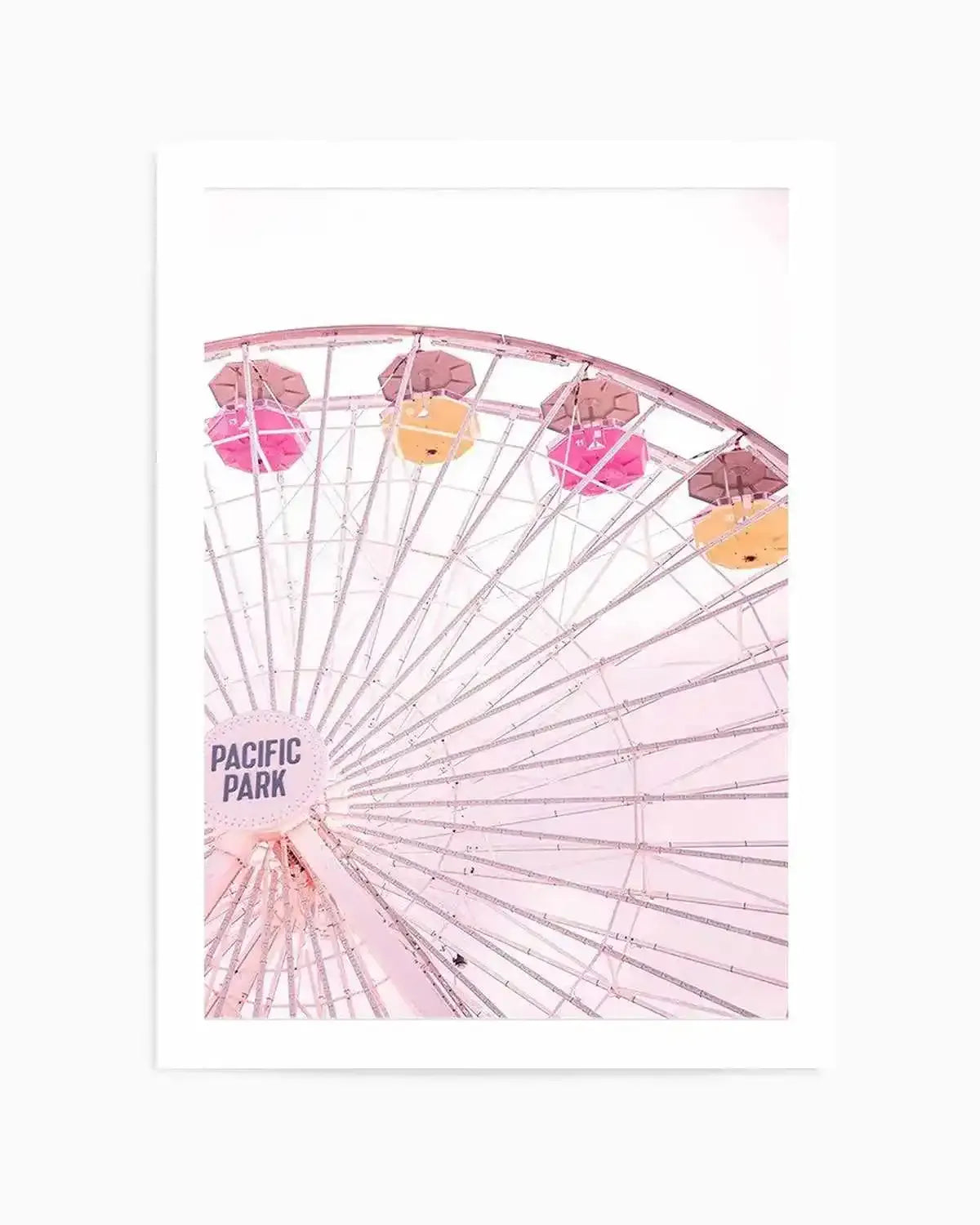 Santa Monica Fun PT Art Print art print, framed