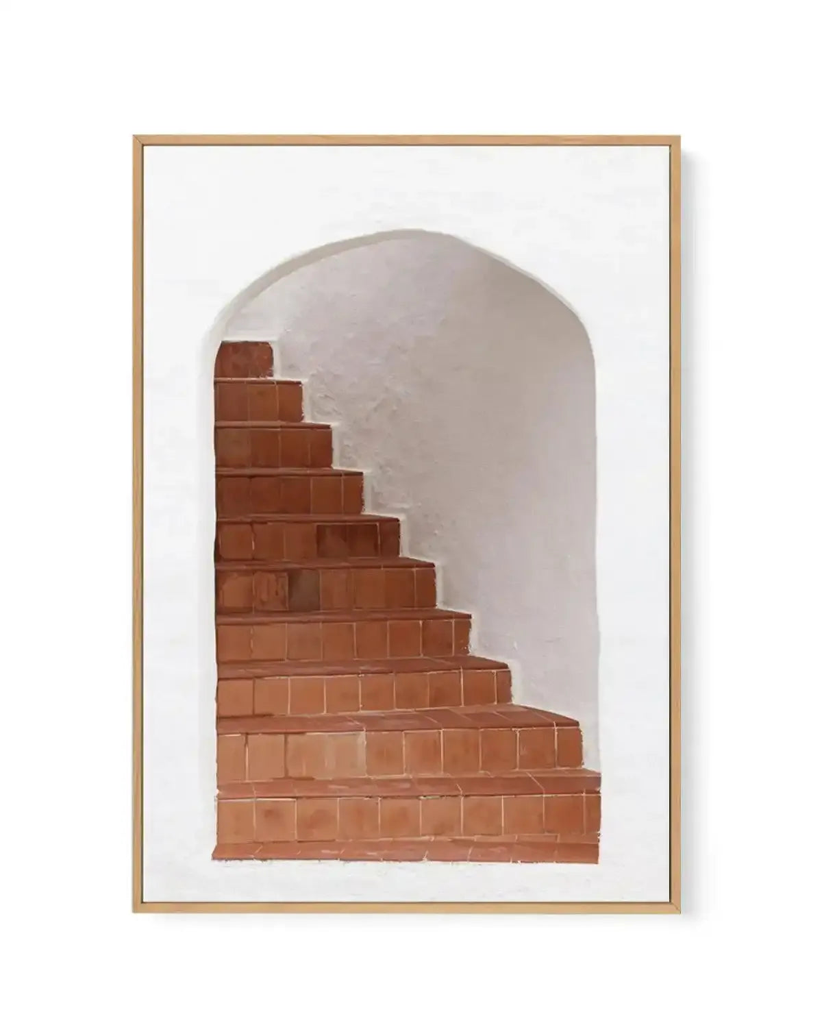 Santorini Staircase | Framed Canvas-Shop Greece Wall Art Prints Online with Olive et Oriel - Our collection of Greek Islands art prints offer unique wall art including blue domes of Santorini in Oia, mediterranean sea prints and incredible posters from Milos and other Greece landscape photography - this collection will add mediterranean blue to your home, perfect for updating the walls in coastal, beach house style. There is Greece art on canvas and extra large wall art with fast, free shipping