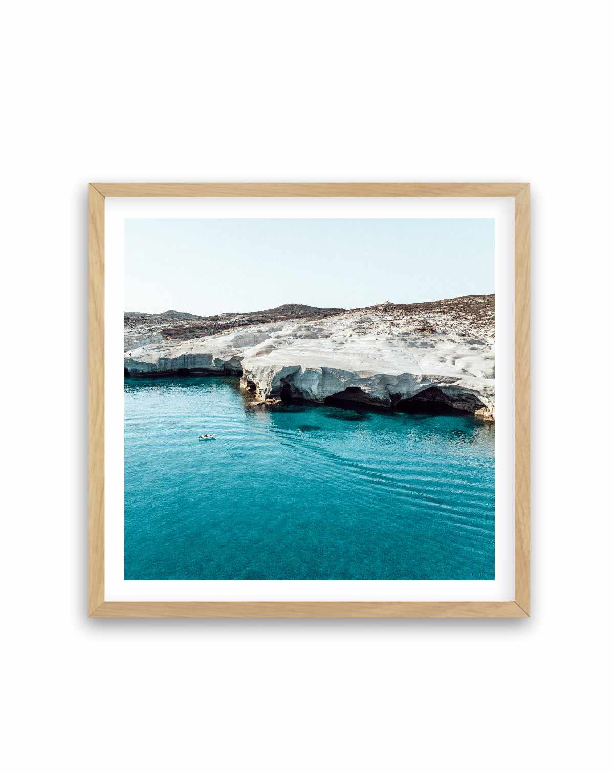 Sarakiniko Boating, Milos | Art Print from Olive et Oriel where you can shop wallpaper and artworks online