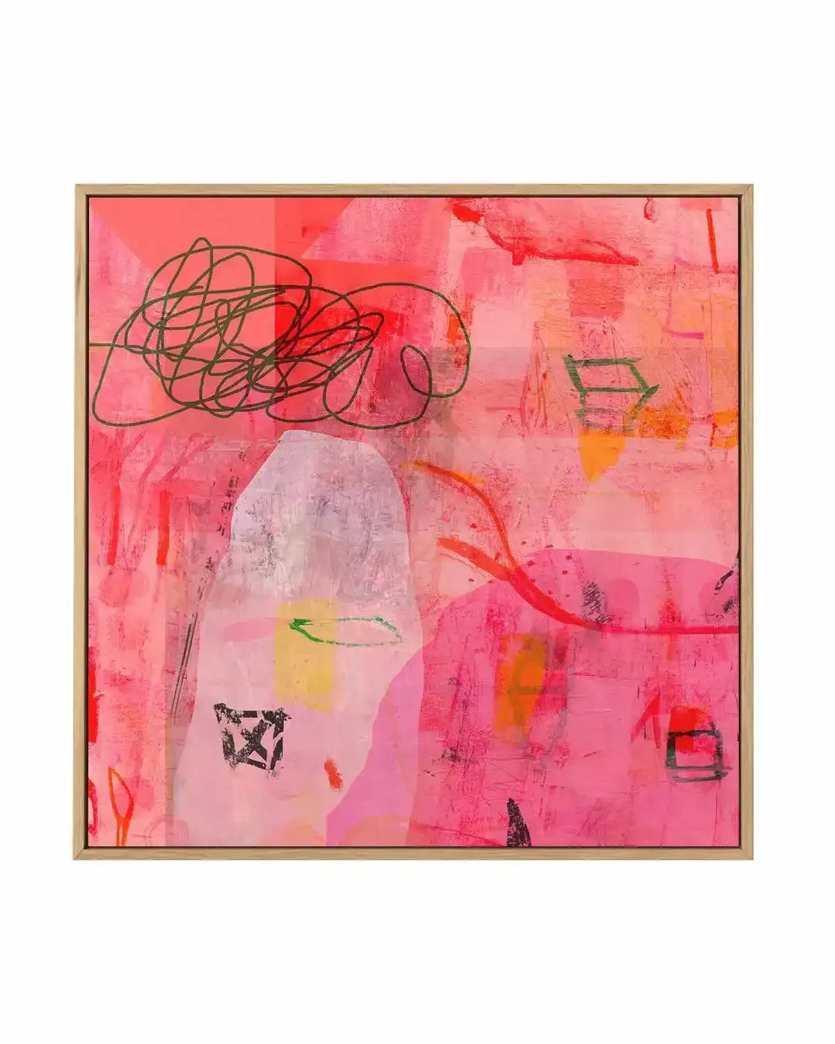 Scarlet Glaze by Antonia Tzenova | Framed Canvas Art Print from Olive et Oriel where you can shop wallpaper and artworks online