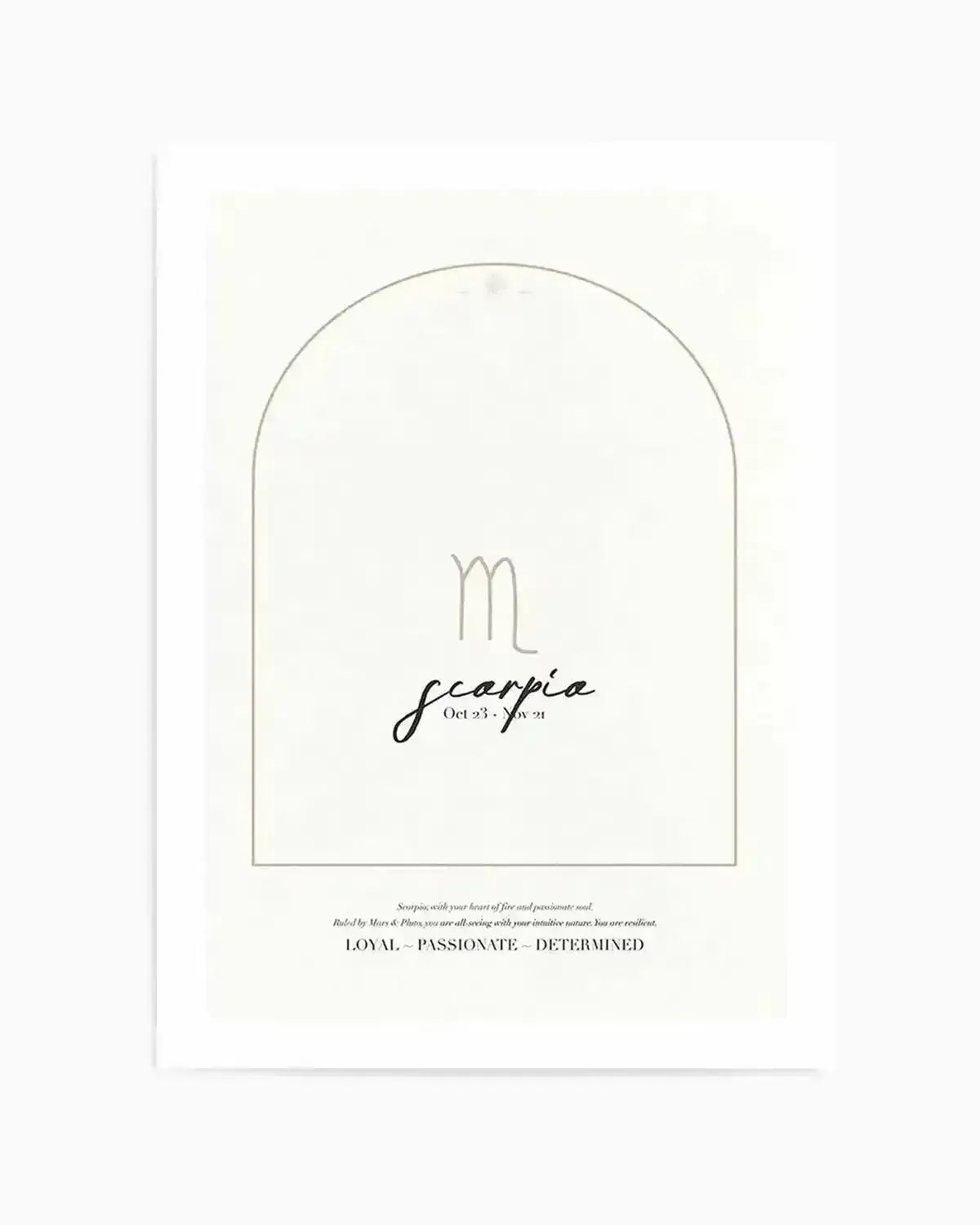 Scorpio Star Sign Art Print from Olive et Oriel where you can shop wallpaper and artworks online