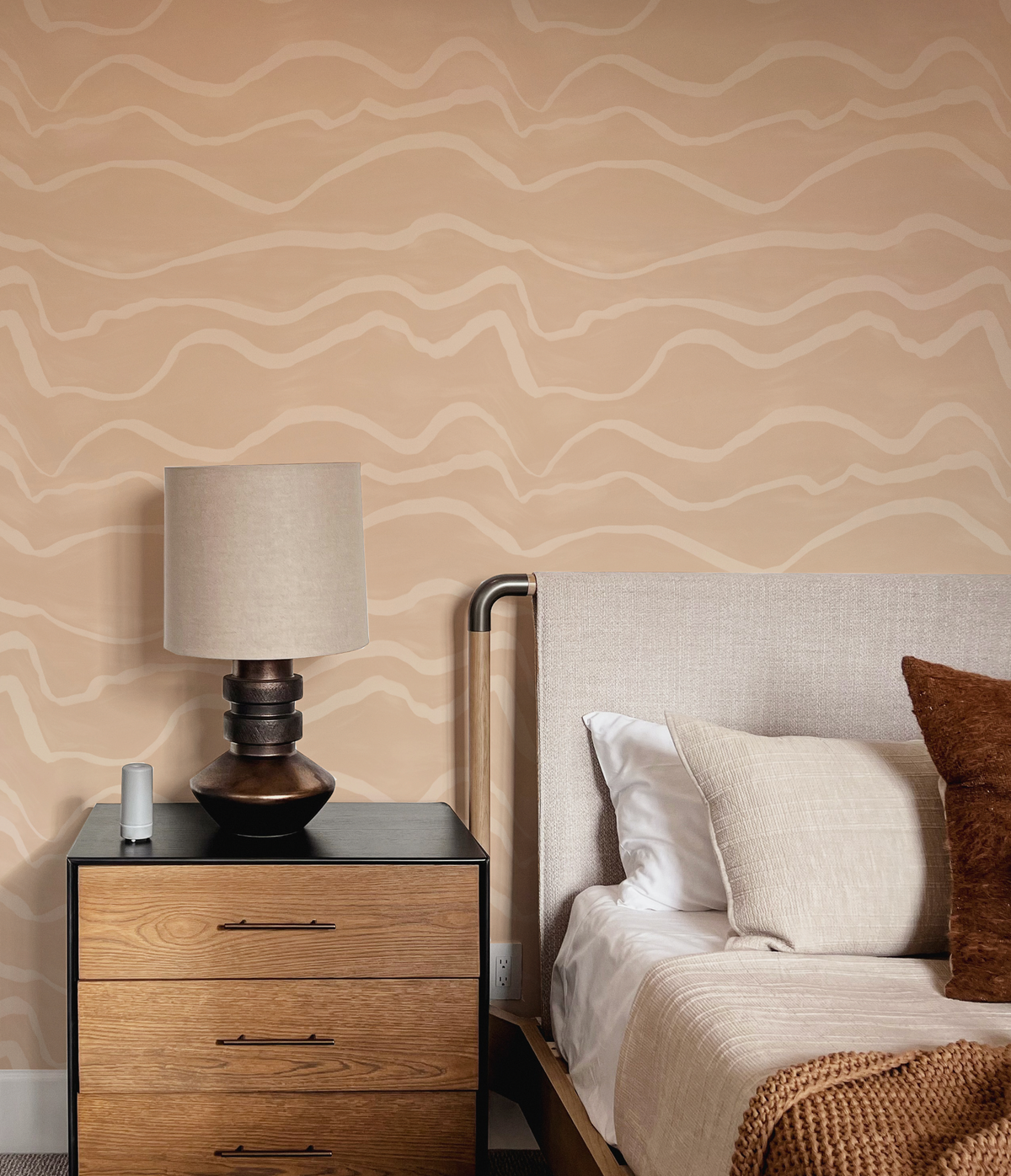 Boho Strokes Wallpaper from Olive et Oriel where you can shop wallpaper and artworks online