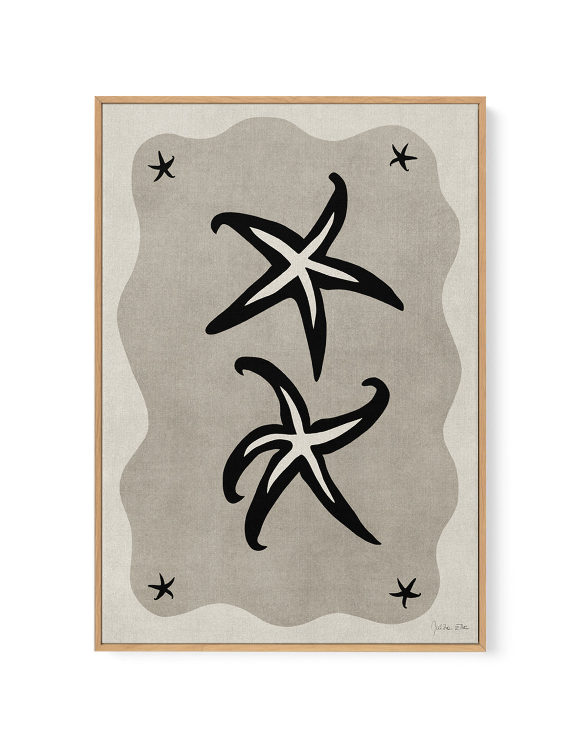 Sea Stars 02 by Julita Elbe | Framed Canvas Wall Art