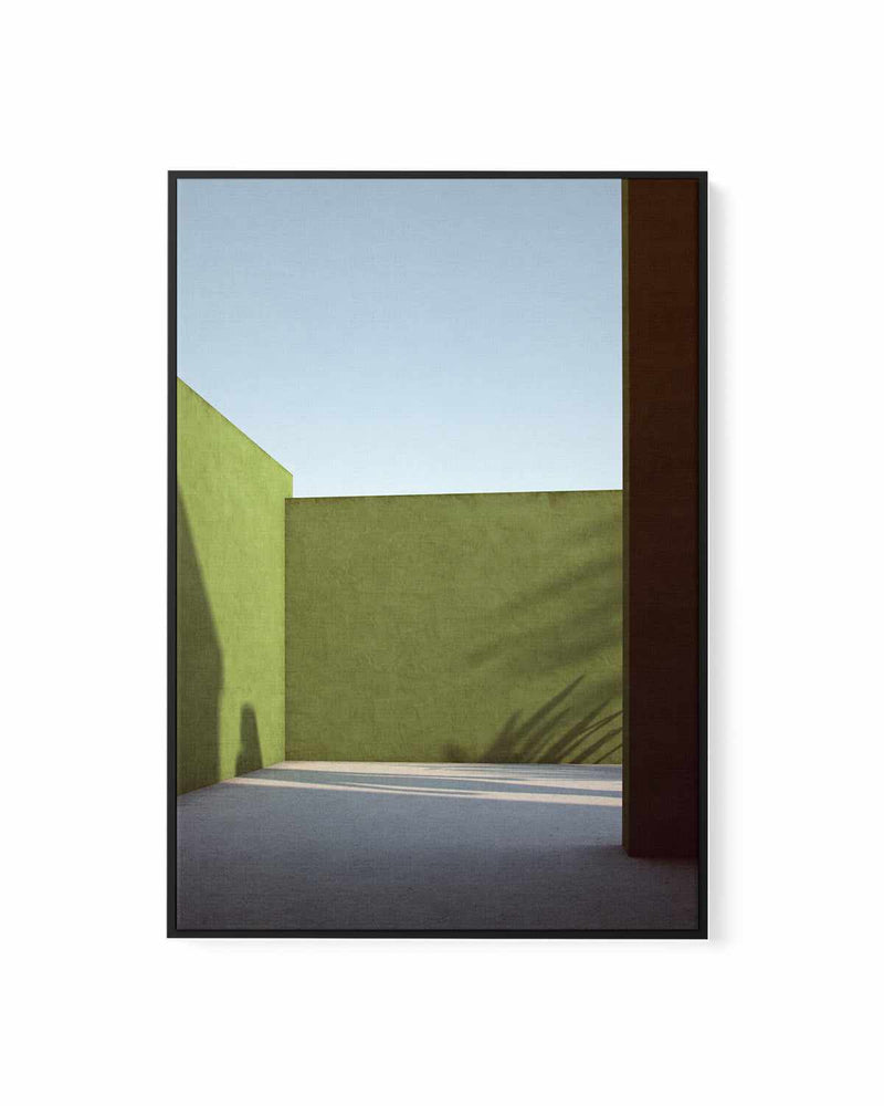 Shadows on Green by Guachinarte | Framed Canvas Art Print