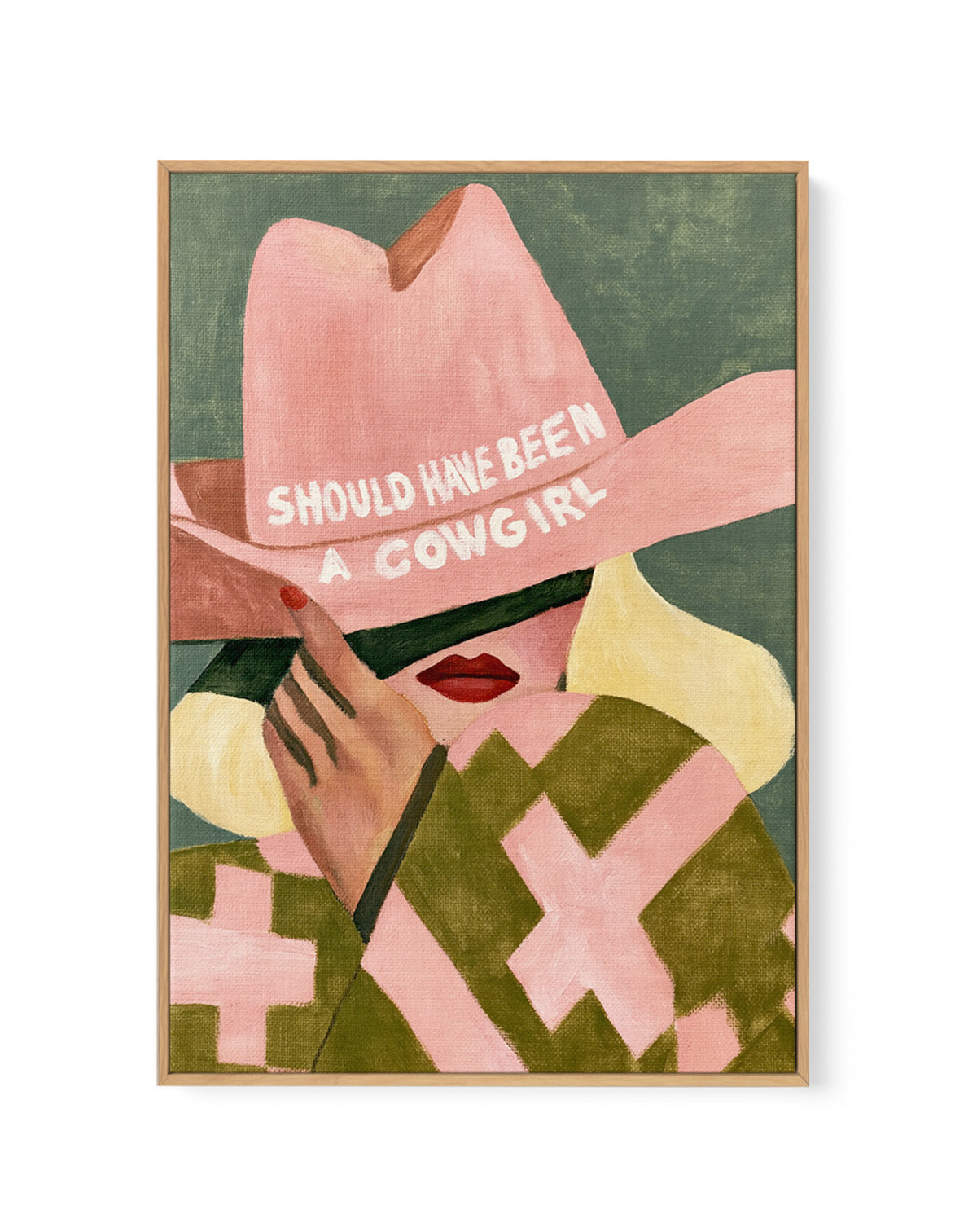 Should Have Been A Cowgirl II | Framed Canvas Art Print